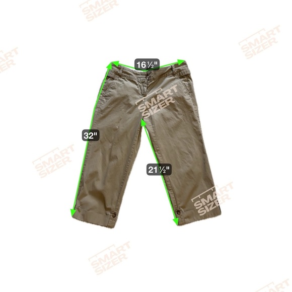 Lands' End Khaki Cropped Pants - Picture 5 of 5